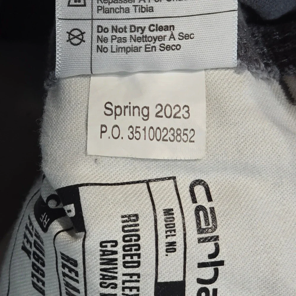 Carhartt Rugged Flex Relaxed Fit Canvas Work Pants Gray 31x30 102291 Shadow